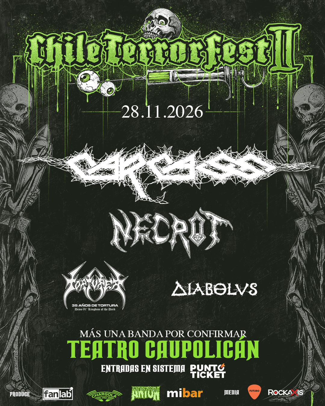 Chile TerrorFest II: Se confirman las bandas nacionales para sus dos jornadas